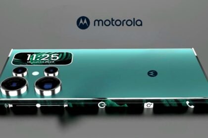 a cell phone with a logo