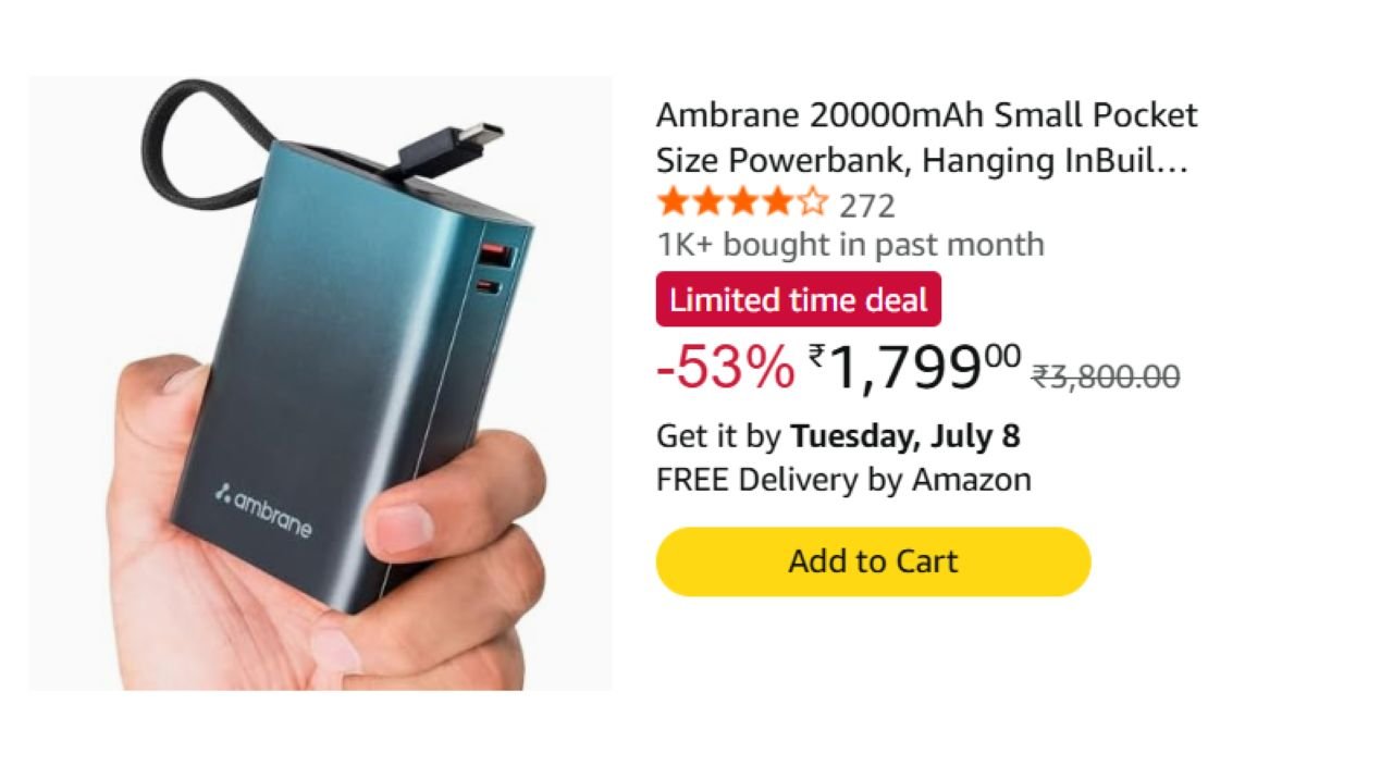 UNBELIEVABLE DEAL! This 20000mAh Pocket Powerhouse is 53% OFF – Don't Miss Out!