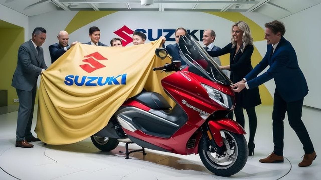 Suzuki Burgman 400 scooter has come to increase the tension of Yamaha Aerox, in a new style with modern features
